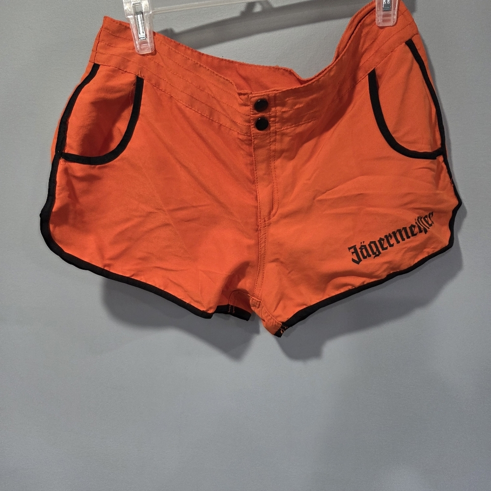 Jagermeister Orange Shorts with Black Trim